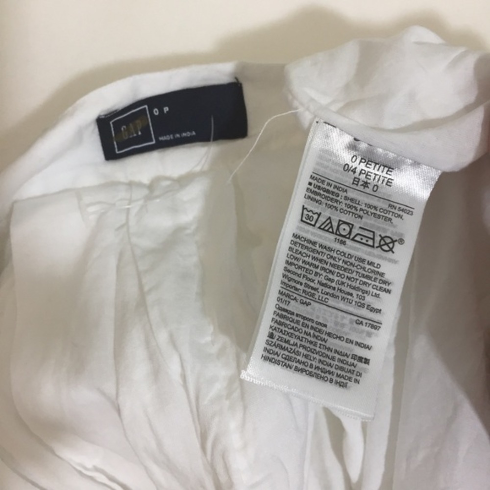 NWOT GAP Chase White Eyelet Pleated Midi Skirt New - Picture 5 of 8